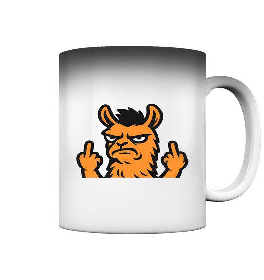 Lama mit Mittelfinger – Dein Mode-Statement gegen soziale Überforderung - Magic Mug