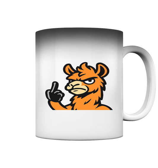 Lama mit Mittelfinger – Meditation auf Abwehrmodus - Magic Mug