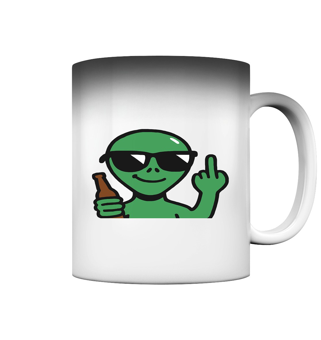 Alien mit Mittelfinger – Der Club gehört den Sternen - Magic Mug