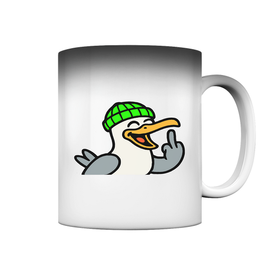 Möwe mit Mittelfinger – Wenn Höflichkeit keine Option mehr ist - Magic Mug
