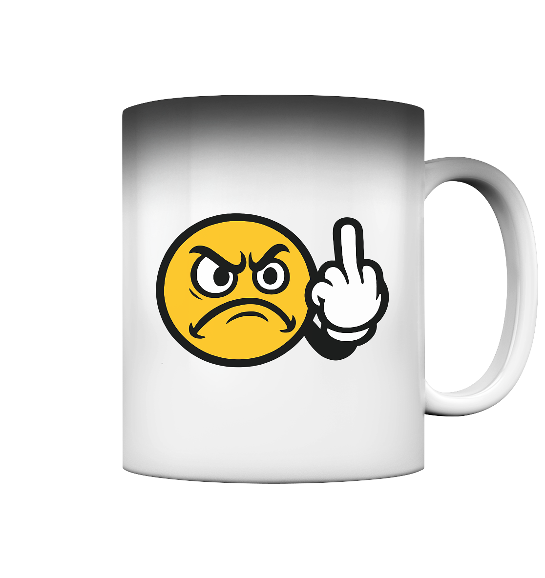 Smiley mit Mittelfinger – Dein stilles „Nope“ mit Gesicht - Magic Mug