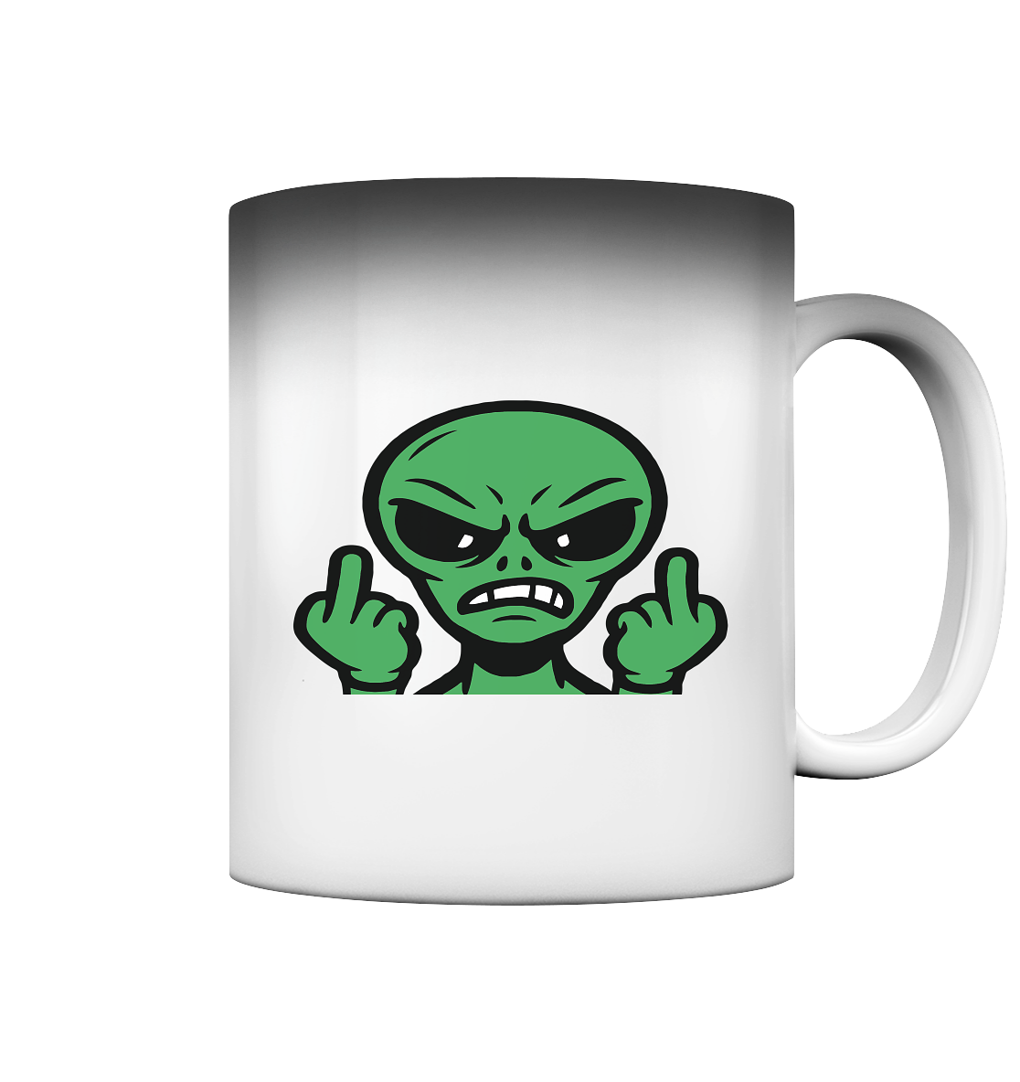 Alien mit Mittelfinger – Kontakt abgebrochen - Magic Mug