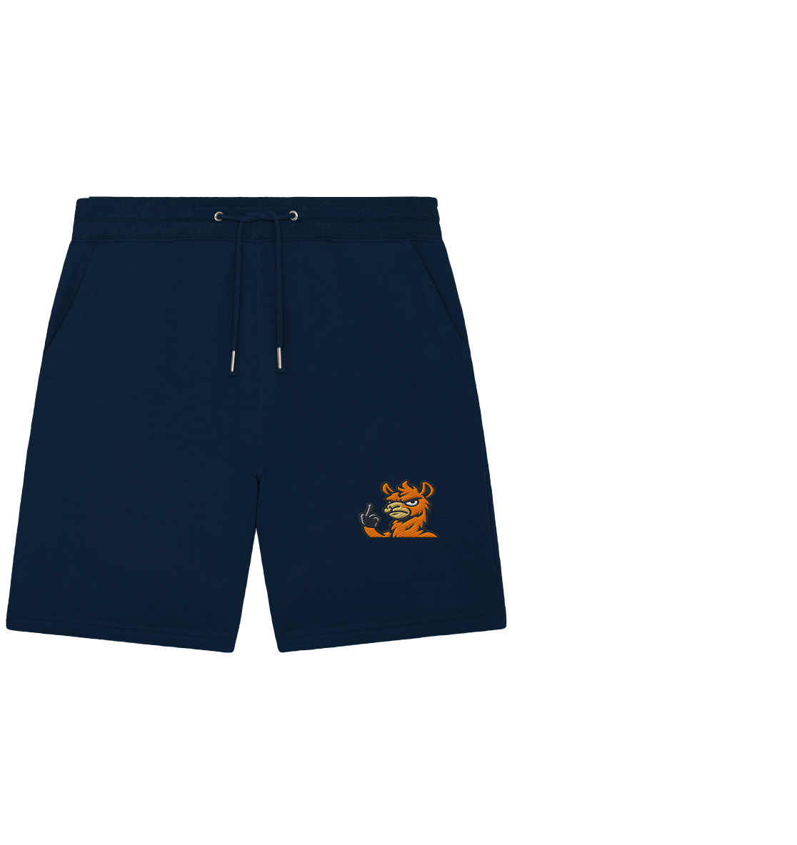 Lama mit Mittelfinger – Meditation auf Abwehrmodus - Organic Jogger Shorts (Stick)