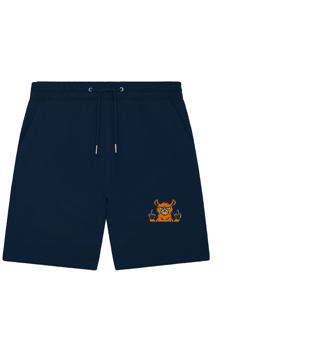 Lama mit Mittelfinger – Das Modeaccessoire für klare Kante und Ruhe - Organic Jogger Shorts (Stick)