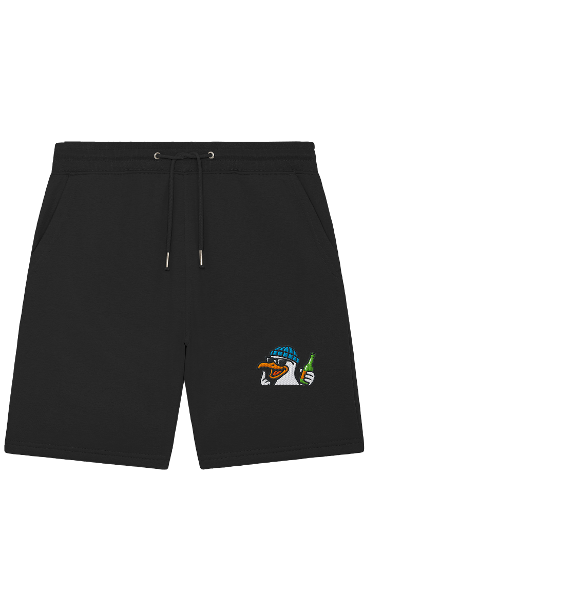 Möwe mit Mittelfinger – Dein nachtaktives Party-Orakel - Organic Jogger Shorts (Stick)