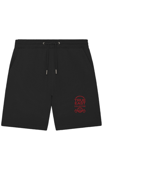 True East Logo & Doppelfinger-Smiley – Lächeln, aber lass stecken - Organic Jogger Shorts (Stick)