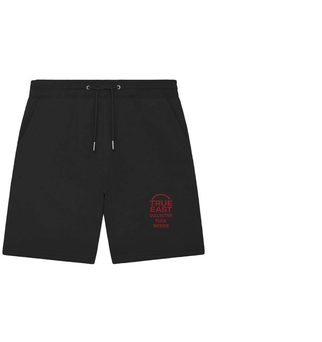 True East x „Fuck Wessis“ – Kein Hass. Nur Haltung. - Organic Jogger Shorts (Stick)