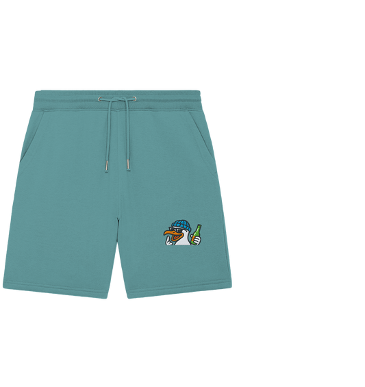 Möwe mit Mittelfinger – Dein nachtaktives Party-Orakel - Organic Jogger Shorts (Stick)