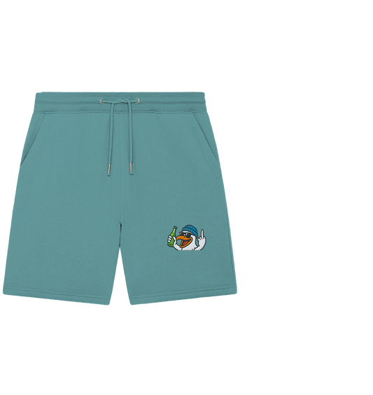 Möwe mit Mittelfinger – Der fliegende Cocktail der Verweigerung - Organic Jogger Shorts (Stick)