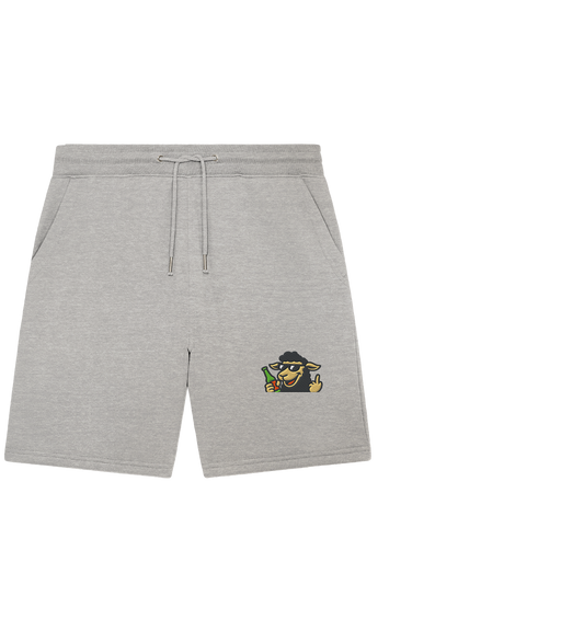 Schaf mit Mittelfinger im Partymodus – Zu viel Konfetti, zu wenig Geduld - Organic Jogger Shorts (Stick)