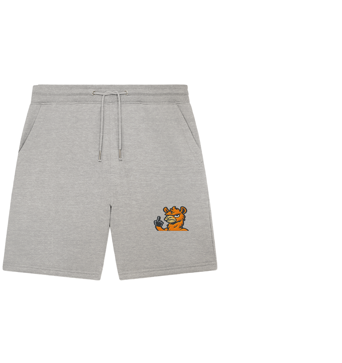 Lama mit Mittelfinger – Meditation auf Abwehrmodus - Organic Jogger Shorts (Stick)