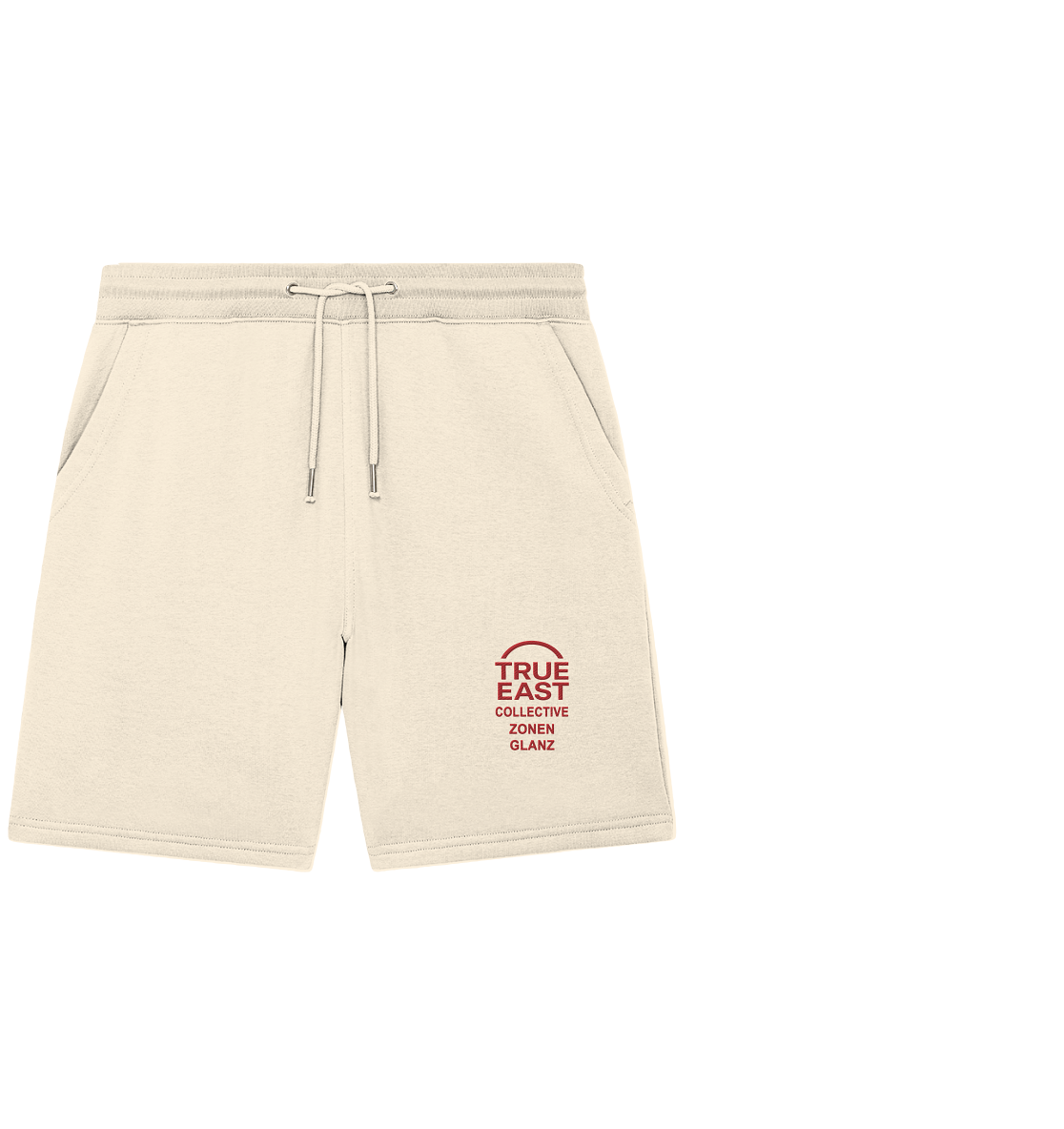 True East Logo & Zonenglanz – Ostdeutsch, echt, unverkennbar - Organic Jogger Shorts (Stick)