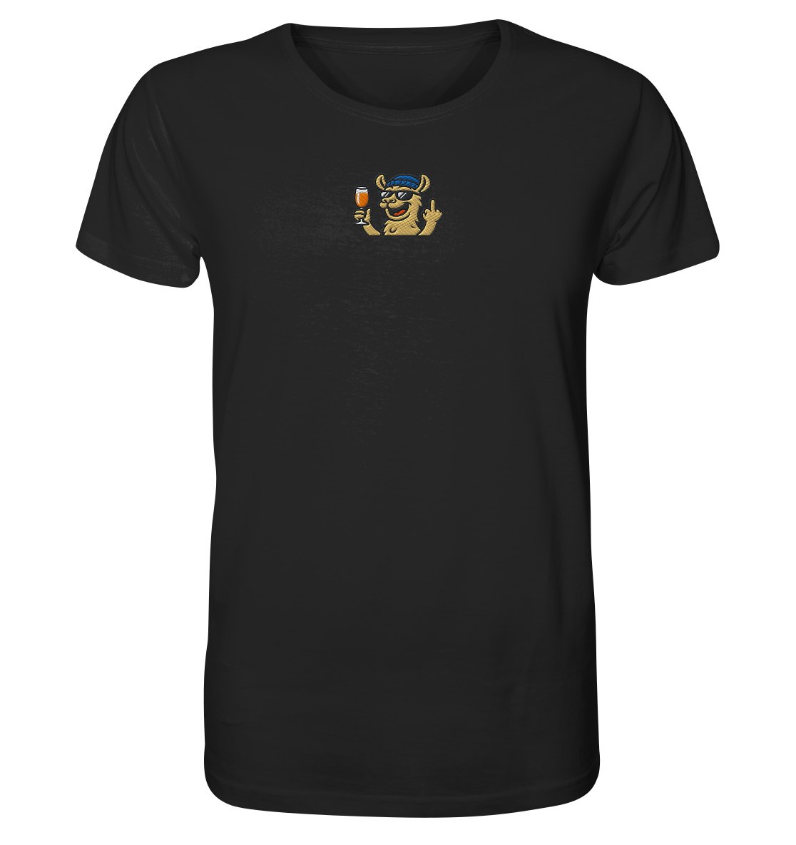 Lama mit Mittelfinger – Der ultimative Stoppschild für Laberer - Organic Shirt (Stick)