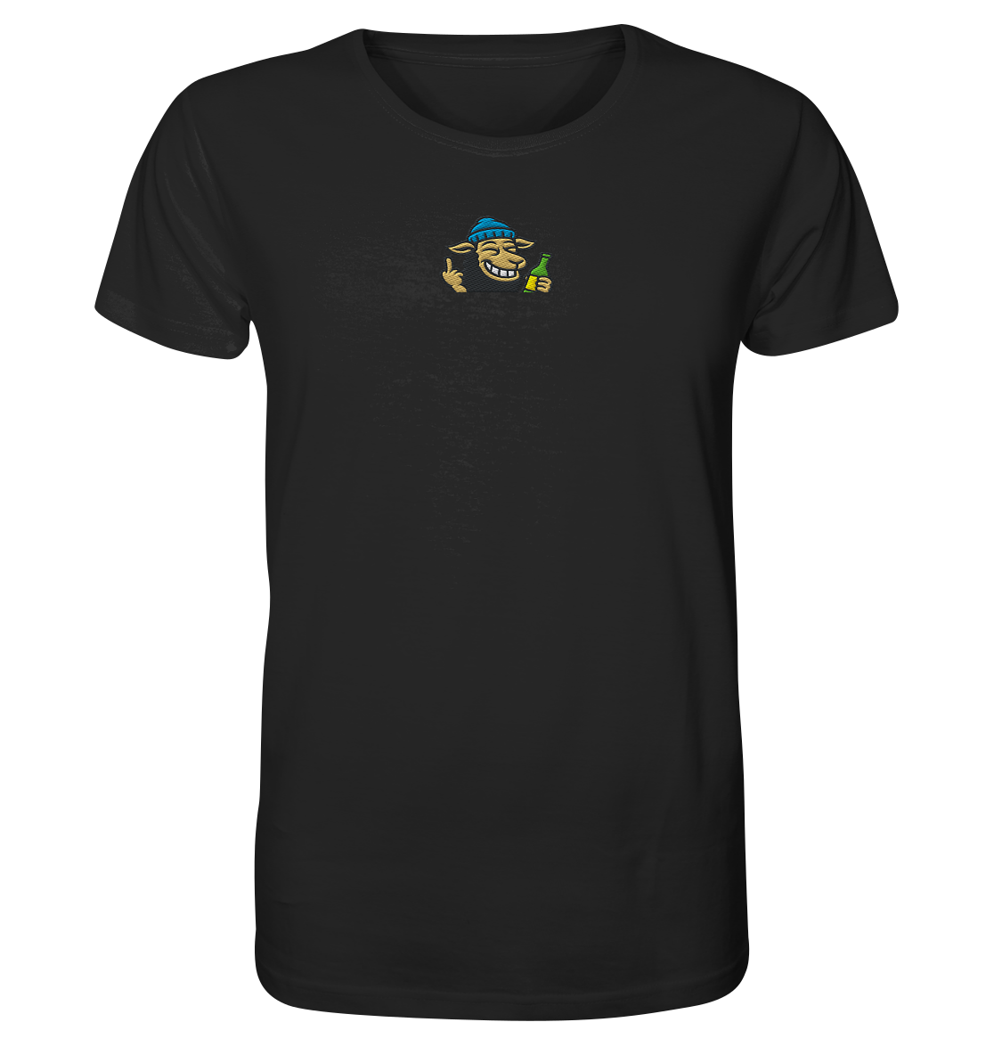 Schaf mit Mittelfinger im Partymodus – Dancefloor? Nur wenn’s brennt - Organic Shirt (Stick)