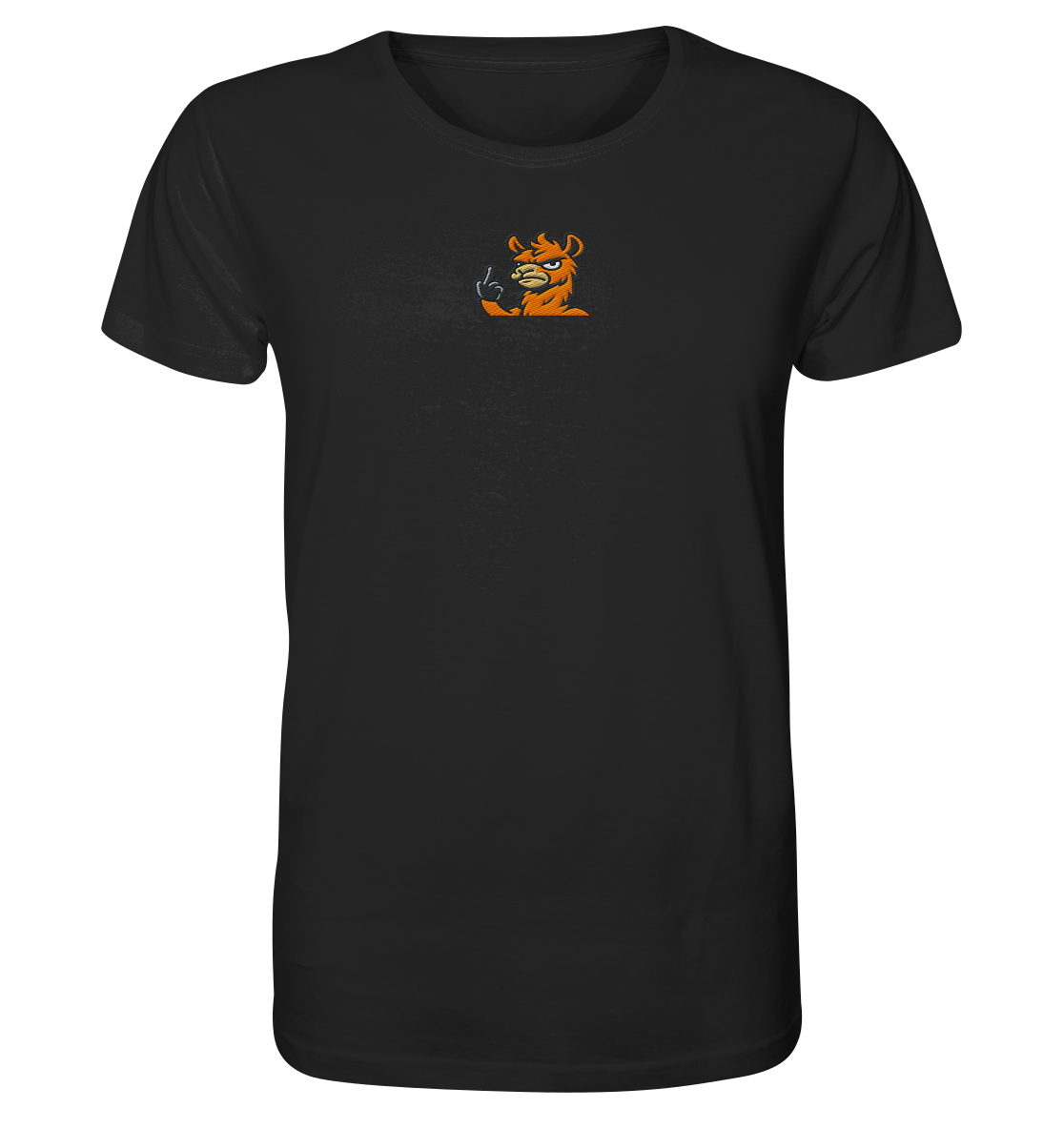 Lama mit Mittelfinger – Meditation auf Abwehrmodus - Organic Shirt (Stick)