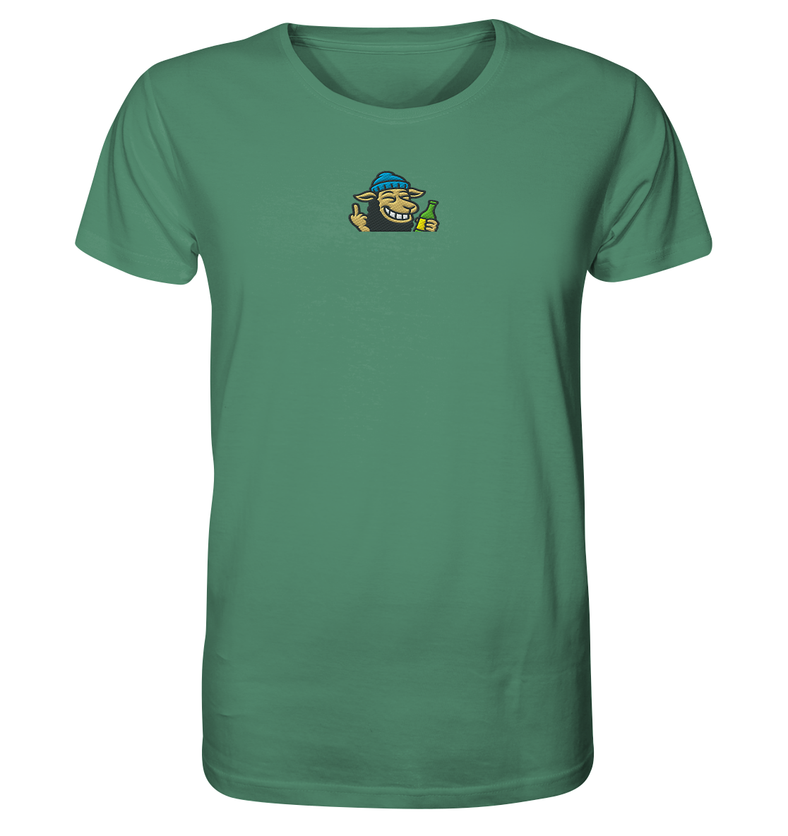 Schaf mit Mittelfinger im Partymodus – Dancefloor? Nur wenn’s brennt - Organic Shirt (Stick)