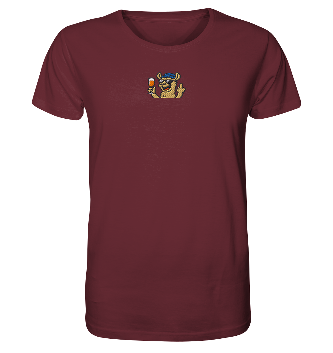 Lama mit Mittelfinger – Der ultimative Stoppschild für Laberer - Organic Shirt (Stick)