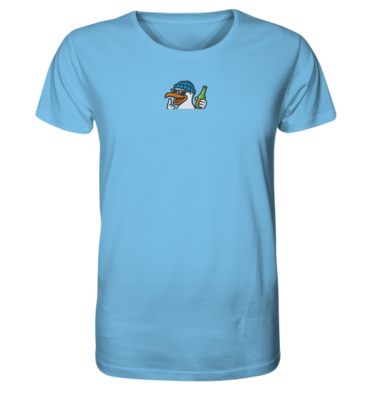 Möwe mit Mittelfinger – Dein nachtaktives Party-Orakel - Organic Shirt (Stick)