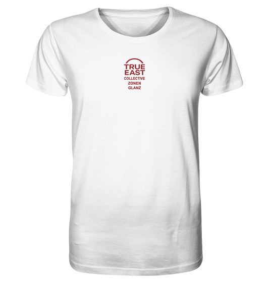 True East Logo & Zonenglanz – Ostdeutsch, echt, unverkennbar - Organic Shirt (Stick)