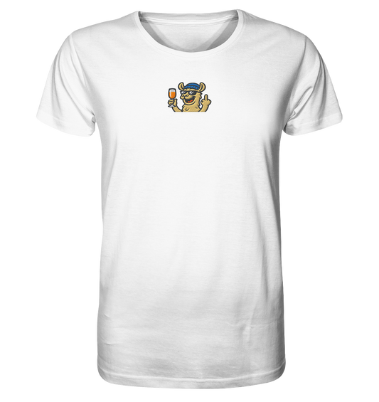 Lama mit Mittelfinger – Der ultimative Stoppschild für Laberer - Organic Shirt (Stick)