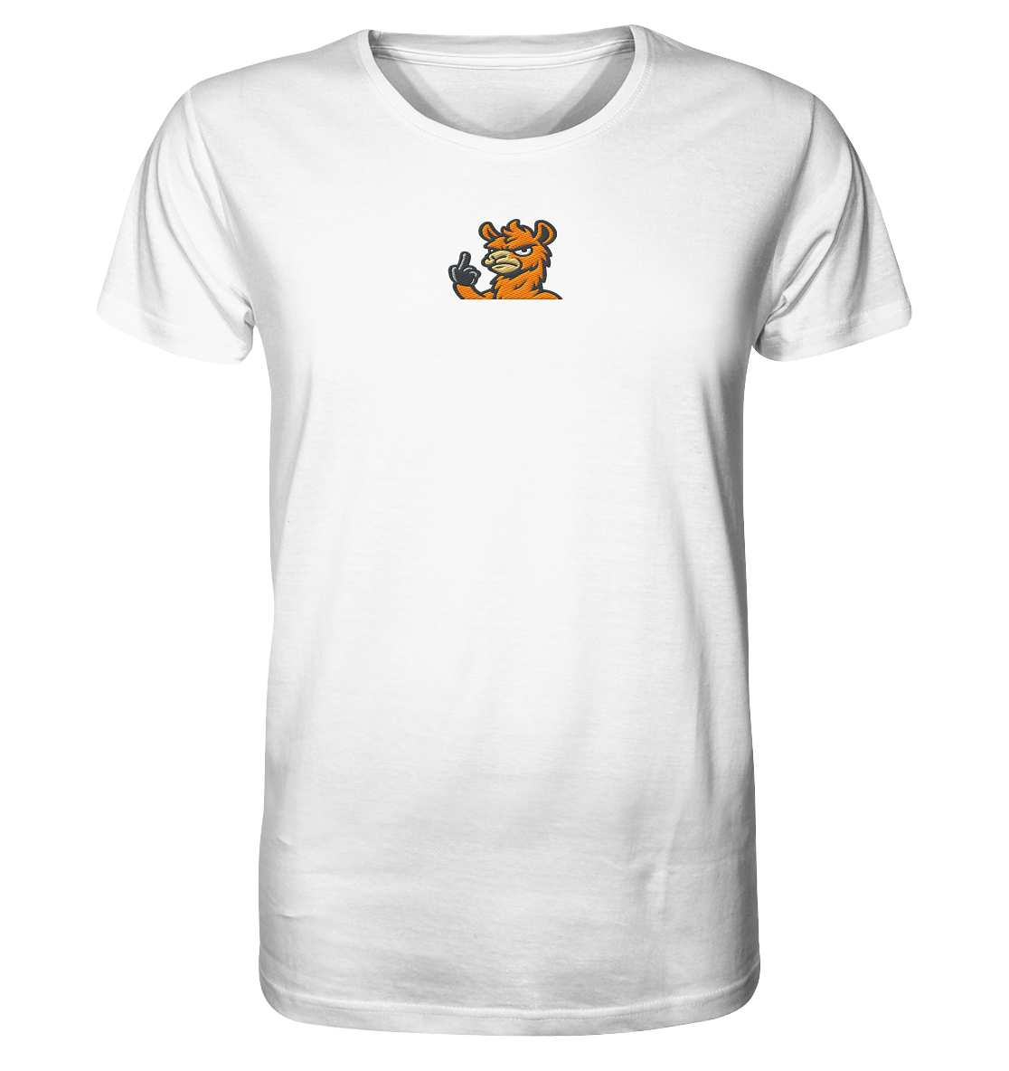Lama mit Mittelfinger – Meditation auf Abwehrmodus - Organic Shirt (Stick)
