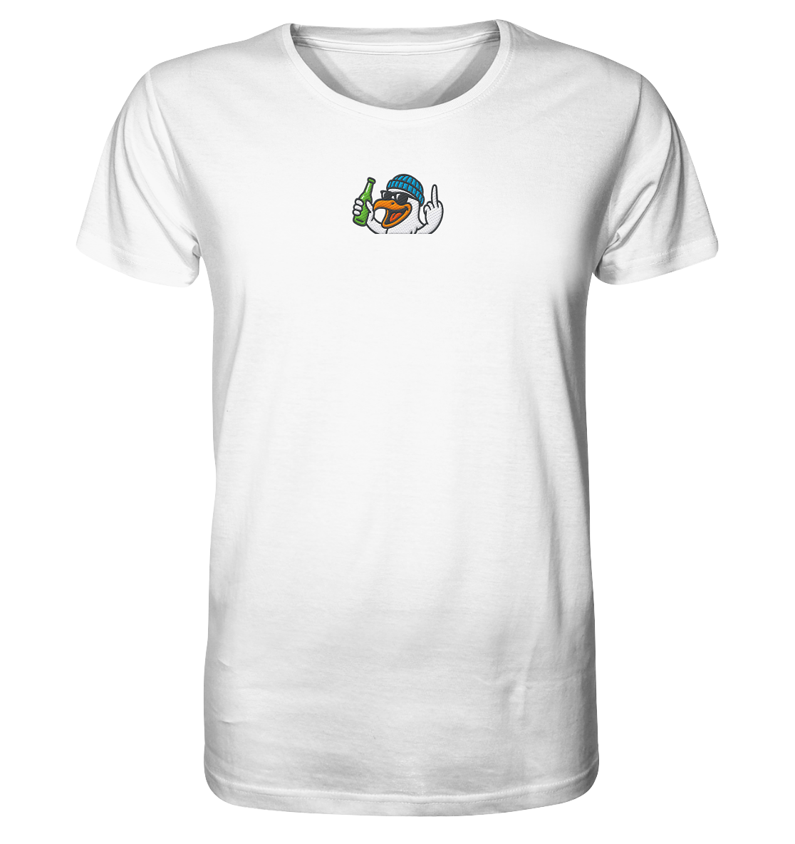Möwe mit Mittelfinger – Der fliegende Cocktail der Verweigerung - Organic Shirt (Stick)