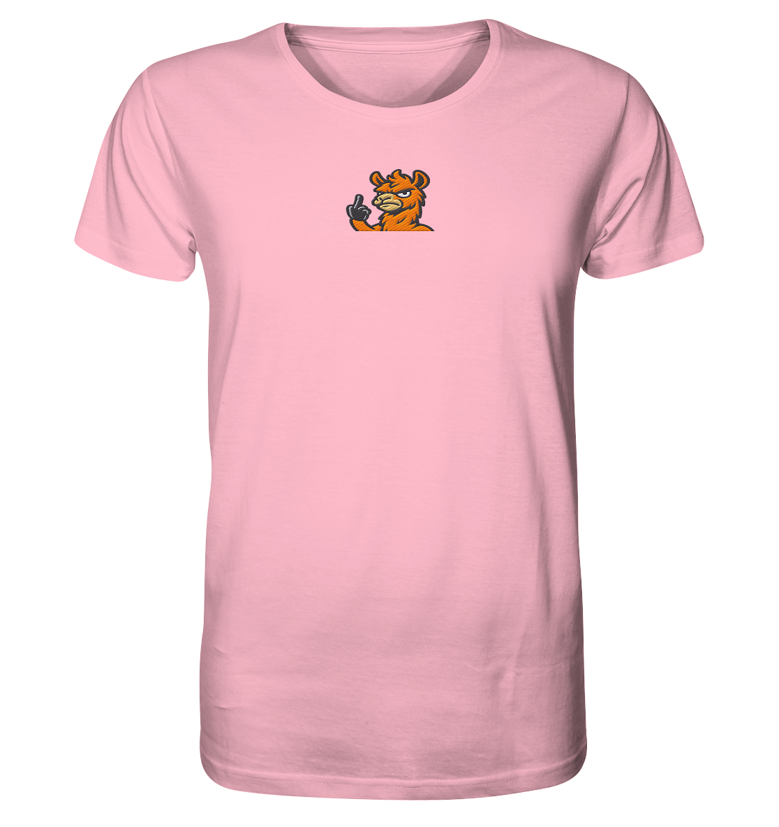 Lama mit Mittelfinger – Meditation auf Abwehrmodus - Organic Shirt (Stick)