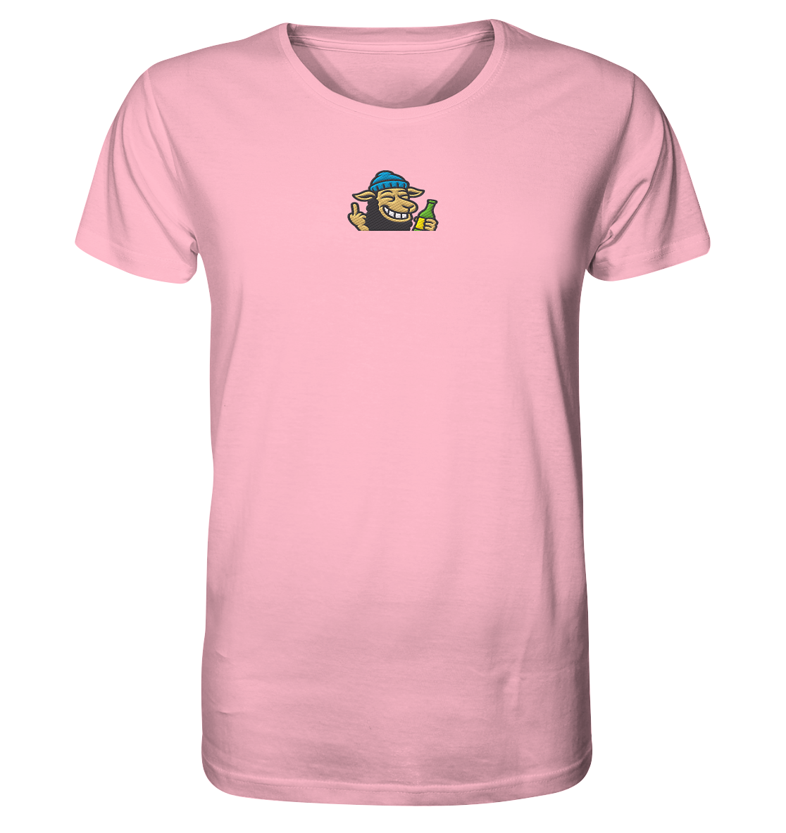 Schaf mit Mittelfinger im Partymodus – Dancefloor? Nur wenn’s brennt - Organic Shirt (Stick)