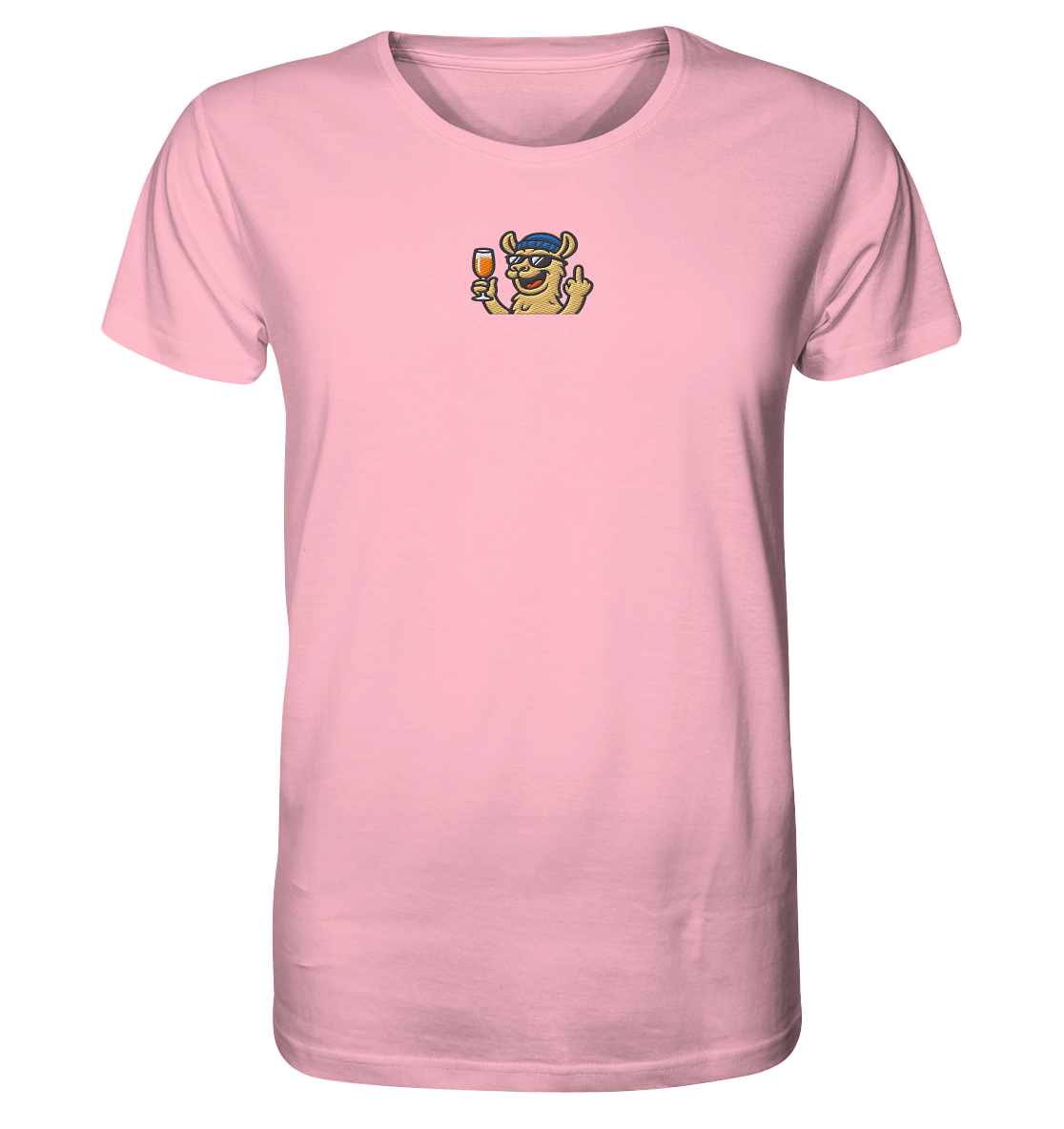 Lama mit Mittelfinger – Der ultimative Stoppschild für Laberer - Organic Shirt (Stick)