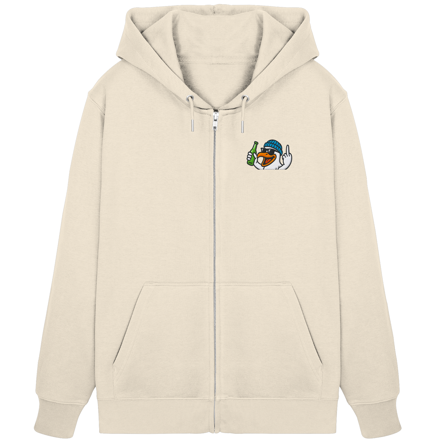 Möwe mit Mittelfinger – Der fliegende Cocktail der Verweigerung - Organic Zipper (Stick)