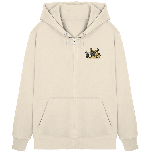 Lama mit Mittelfinger – Partymodus mit Attitüde - Organic Zipper (Stick)
