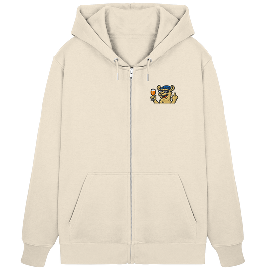 Lama mit Mittelfinger – Der ultimative Stoppschild für Laberer - Organic Zipper (Stick)
