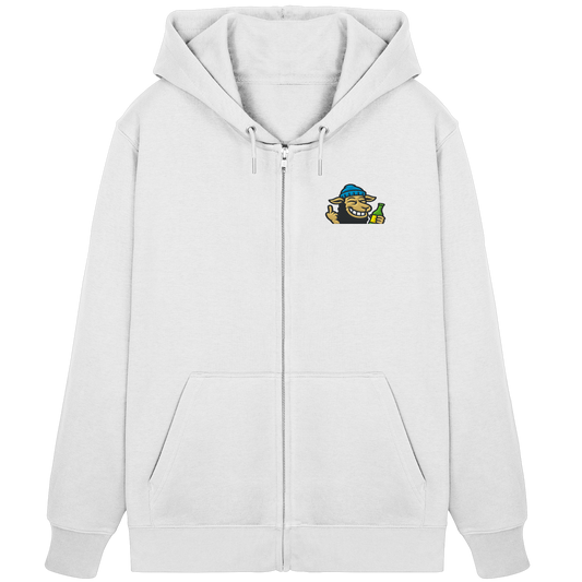 Schaf mit Mittelfinger im Partymodus – Dancefloor? Nur wenn’s brennt - Organic Zipper (Stick)