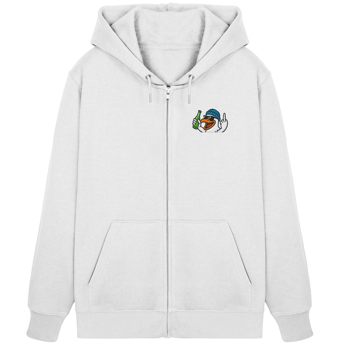 Möwe mit Mittelfinger – Der fliegende Cocktail der Verweigerung - Organic Zipper (Stick)