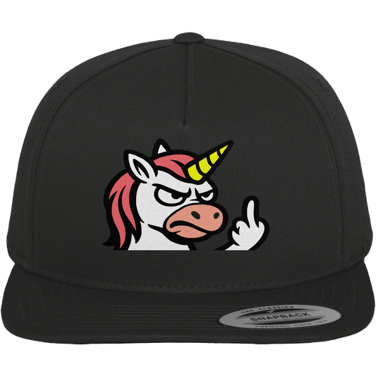 Einhorn mit Mittelfinger – Magie war gestern, jetzt kommt Klartext - Premium Snapback