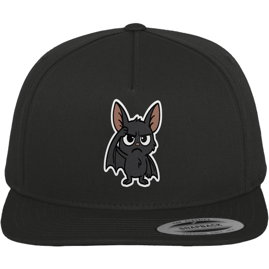 Fledermaus mit hochgezogener Braue – Nachtleben mit Meinung - Premium Snapback