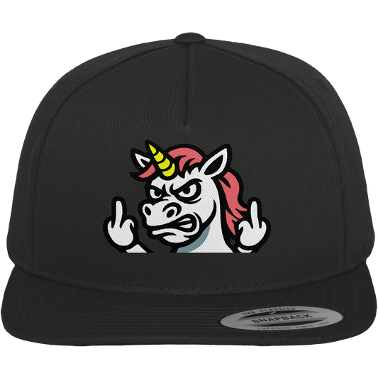 Einhorn mit Mittelfinger – Sag’s mit dem Horn - Premium Snapback