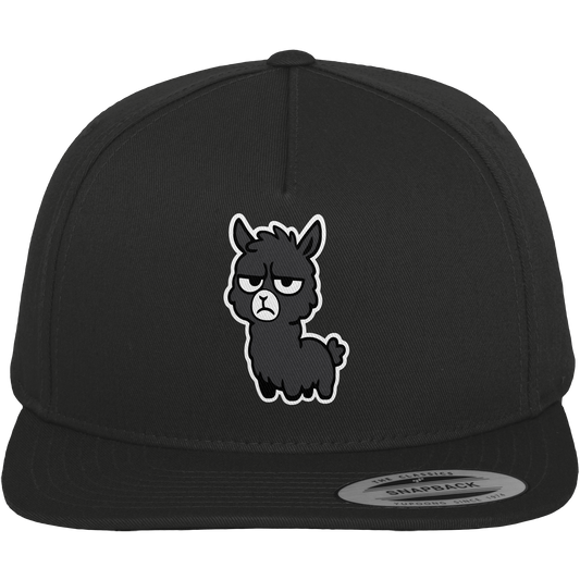 Alpaka mit Augenrollen & hochgezogener Lippe – Bitte nicht heute, Mensch - Premium Snapback