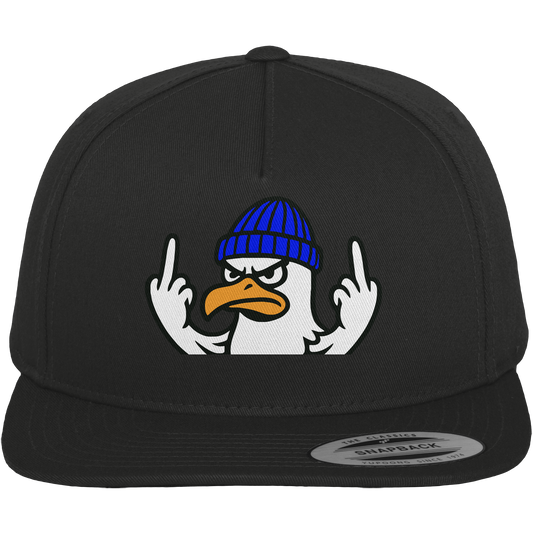 Möwe mit Mittelfinger – Vogel zeigen, Stil behalten  - Premium Snapback