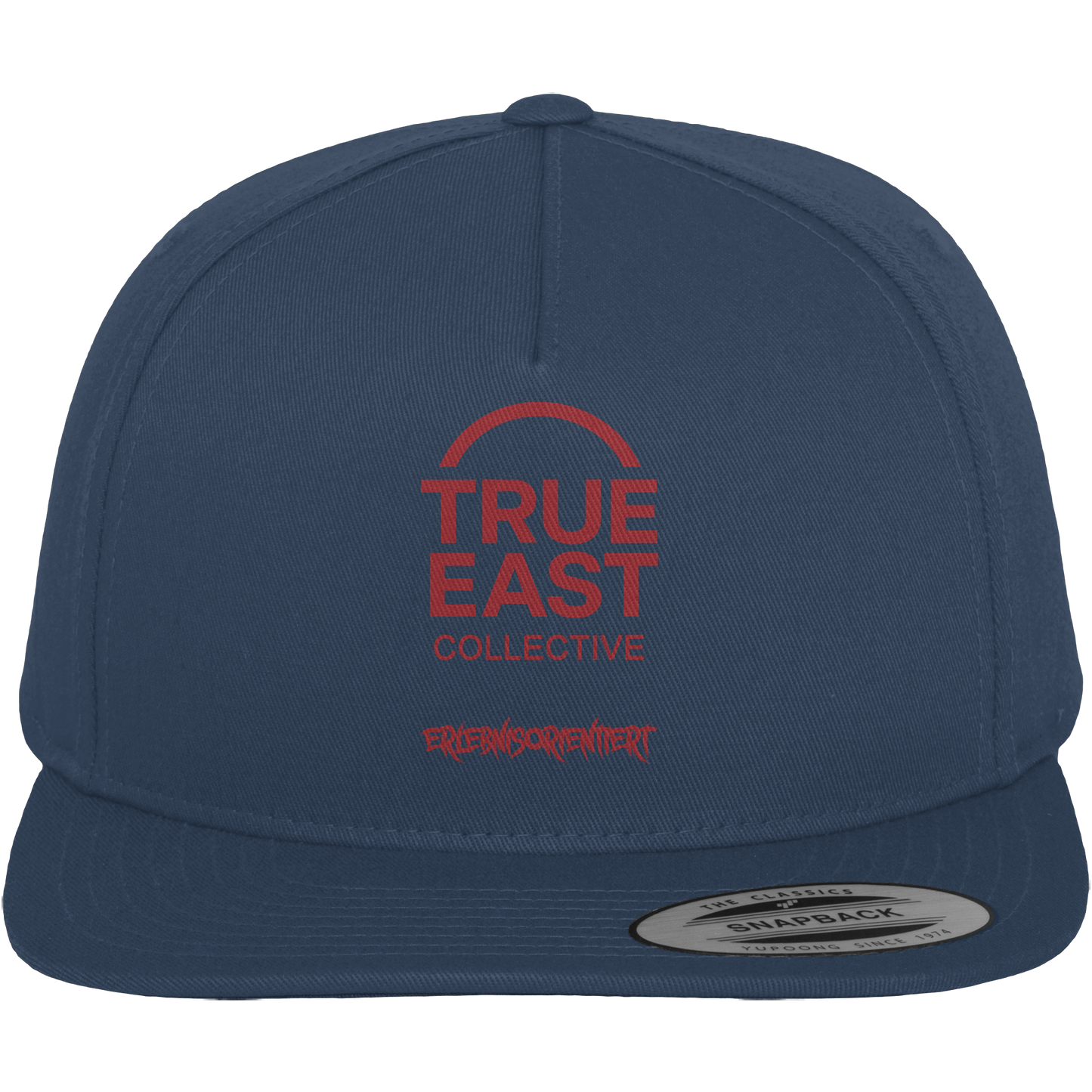 Erlebnisorientiert & True East Logo – Mehr als nur 90 Minuten - Premium Snapback