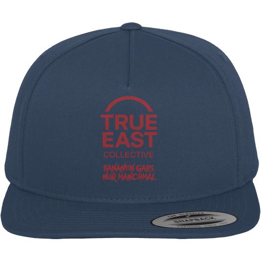 Bananen gab’s – nur manchmal & True East Logo - Erinnerung trifft Streetwear - Premium Snapback