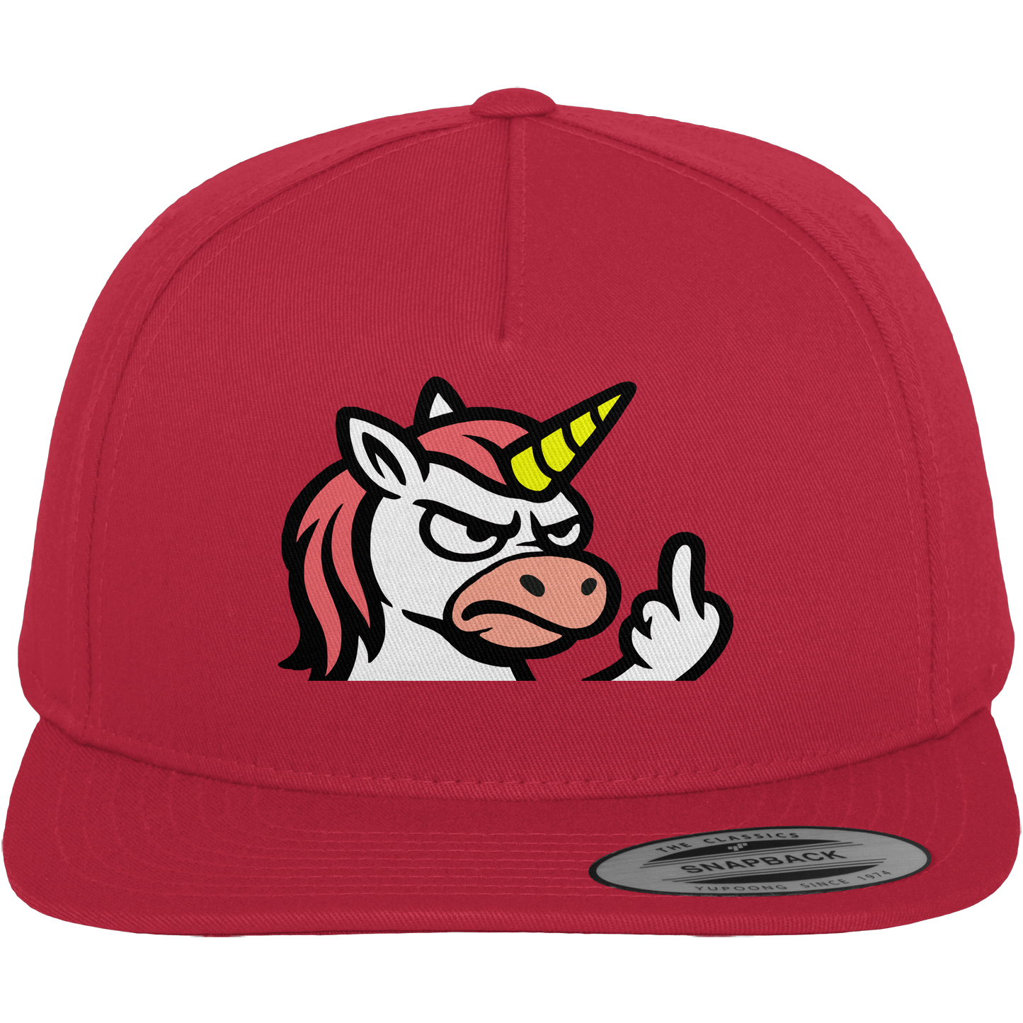 Einhorn mit Mittelfinger – Magie war gestern, jetzt kommt Klartext - Premium Snapback