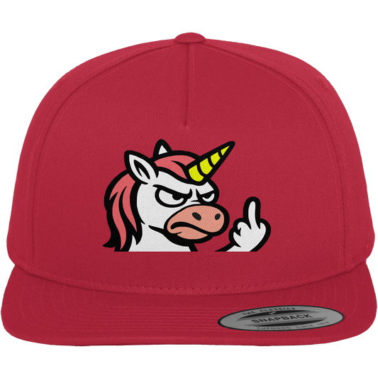 Einhorn mit Mittelfinger – Magie war gestern, jetzt kommt Klartext - Premium Snapback