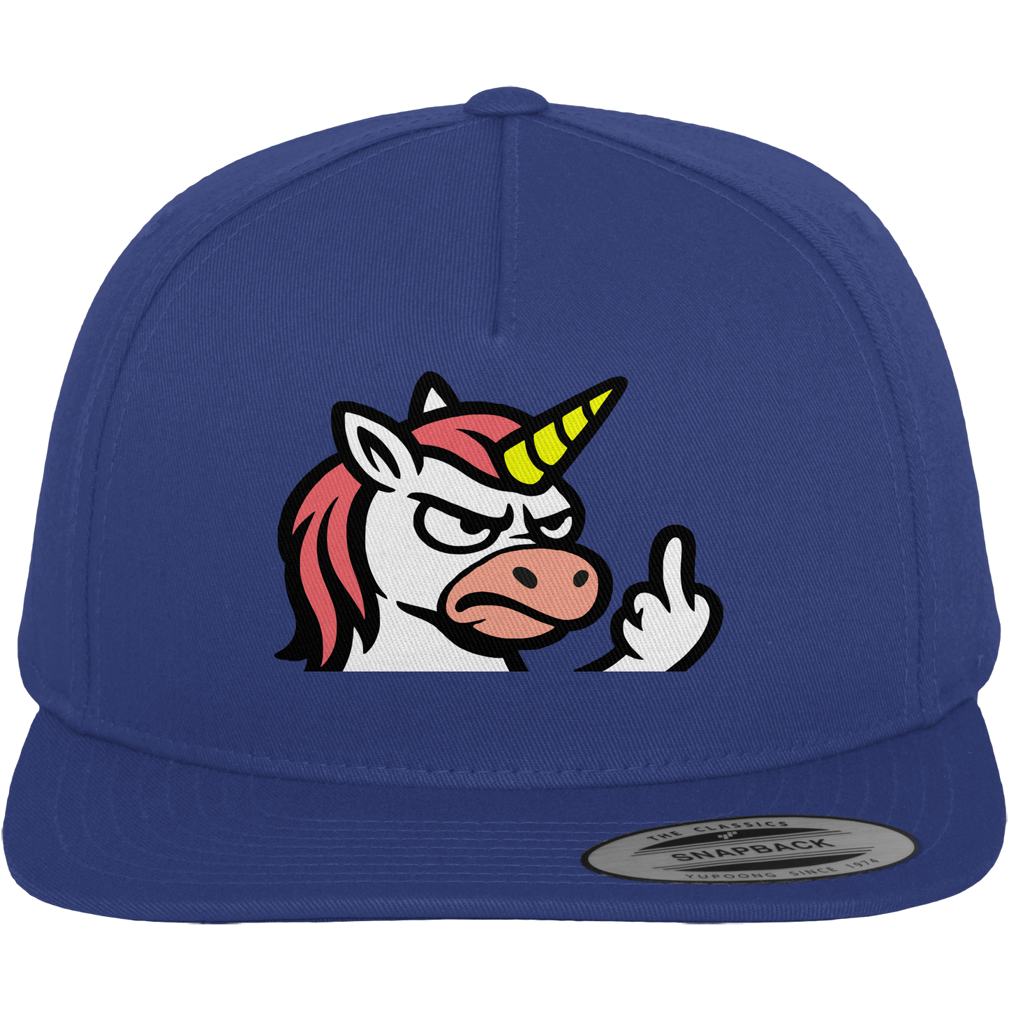 Einhorn mit Mittelfinger – Magie war gestern, jetzt kommt Klartext - Premium Snapback