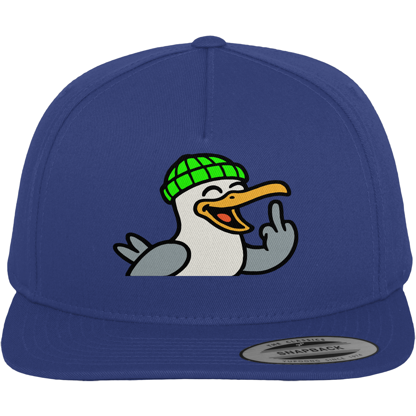 Möwe mit Mittelfinger – Wenn Höflichkeit keine Option mehr ist - Premium Snapback