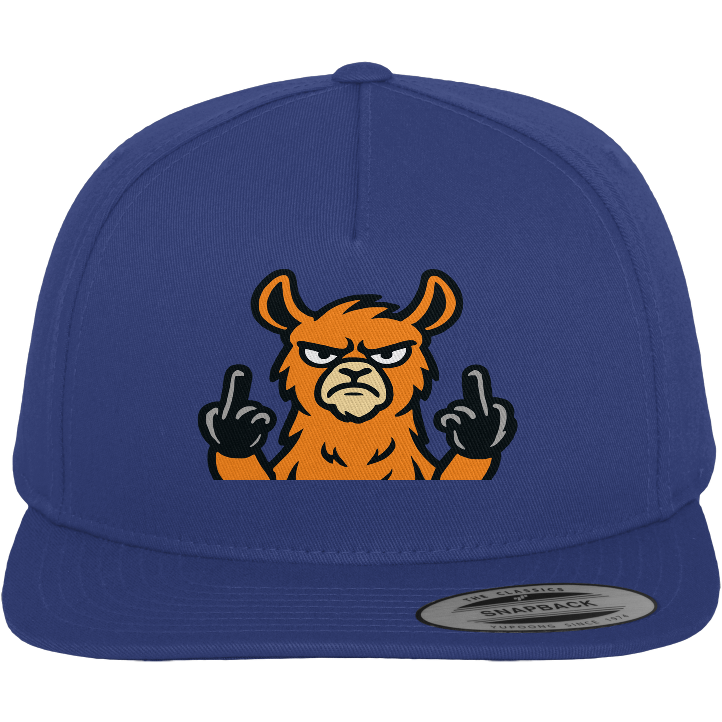 Lama mit Mittelfinger – Das Modeaccessoire für klare Kante und Ruhe - Premium Snapback