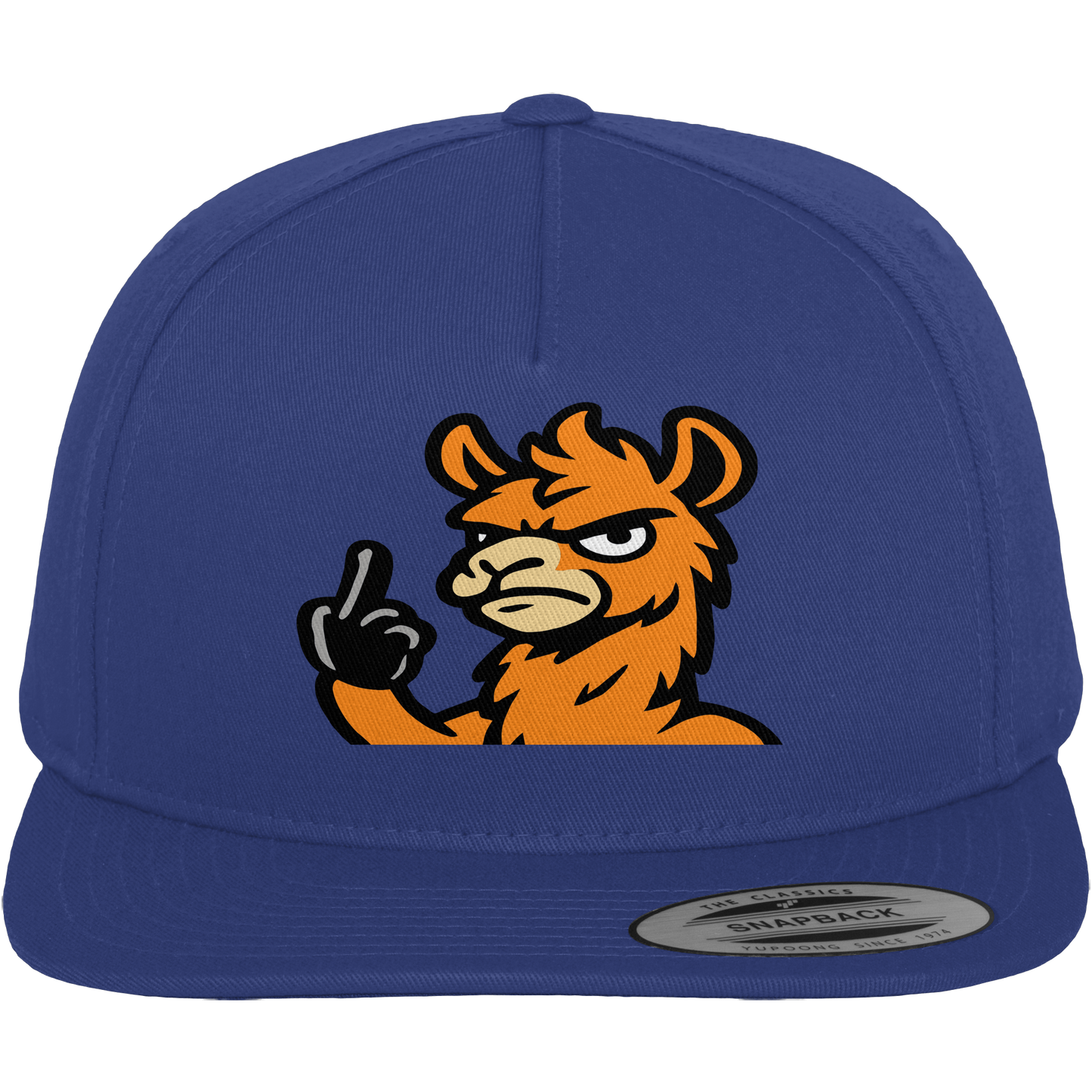 Lama mit Mittelfinger – Meditation auf Abwehrmodus - Premium Snapback