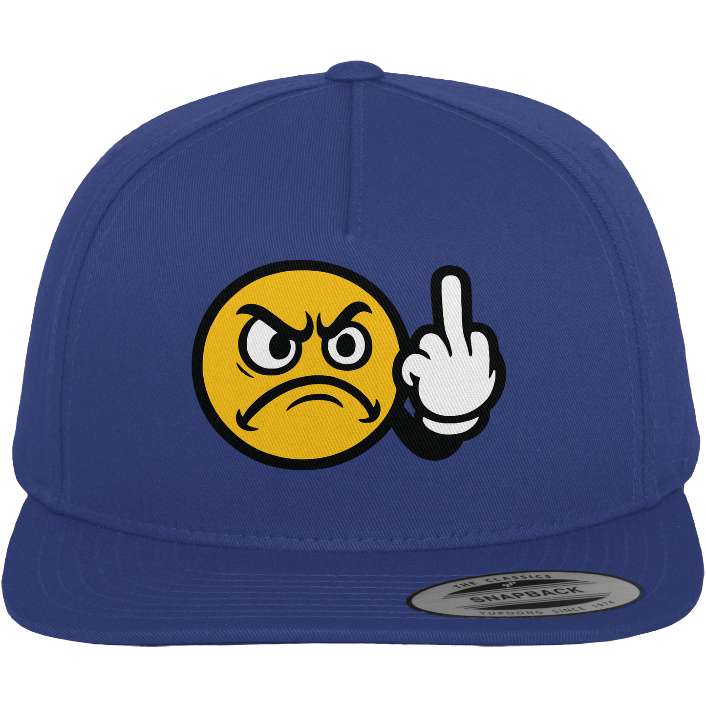Smiley mit Mittelfinger – Dein stilles „Nope“ mit Gesicht - Premium Snapback