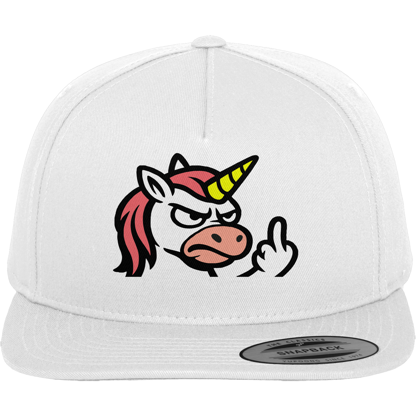 Einhorn mit Mittelfinger – Magie war gestern, jetzt kommt Klartext - Premium Snapback