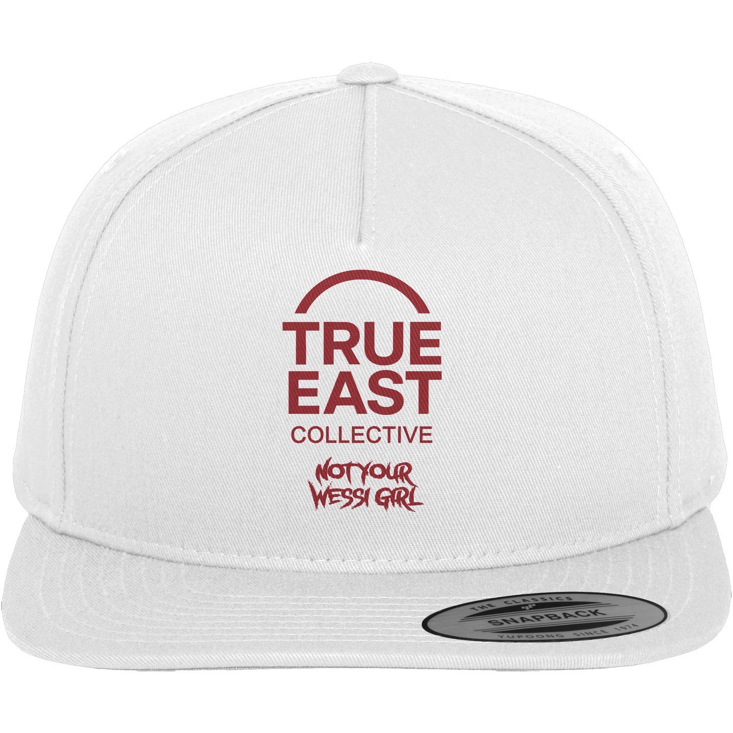 Not Your Wessi Girl & True East Logo  – Lautloser Widerstand auf Stoff - Premium Snapback